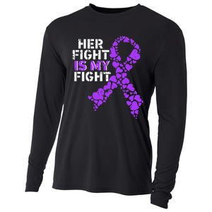 Her Fight is My Fight Pancreatic Cancer Awareness November Cooling Performance Long Sleeve Crew