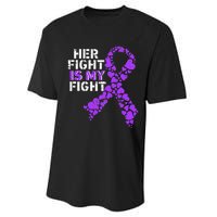 Her Fight is My Fight Pancreatic Cancer Awareness November Performance Sprint T-Shirt