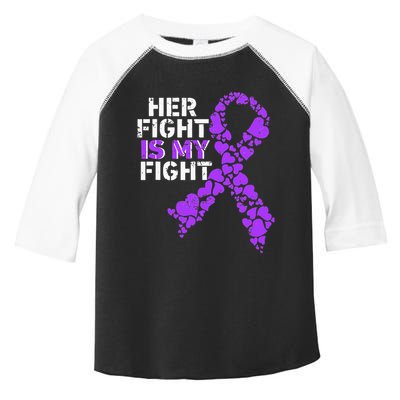 Her Fight is My Fight Pancreatic Cancer Awareness November Toddler Fine Jersey T-Shirt