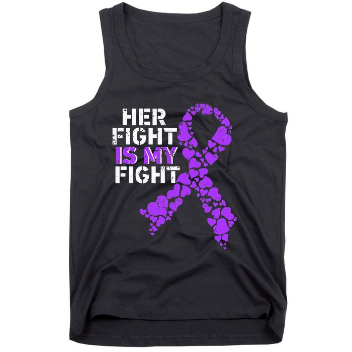 Her Fight is My Fight Pancreatic Cancer Awareness November Tank Top