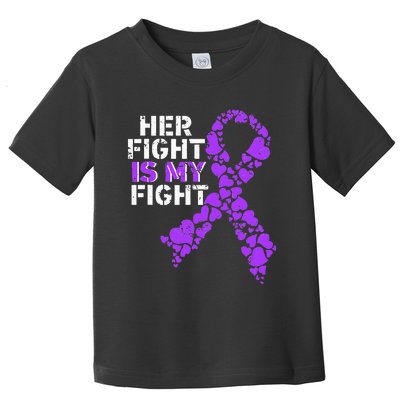 Her Fight is My Fight Pancreatic Cancer Awareness November Toddler T-Shirt