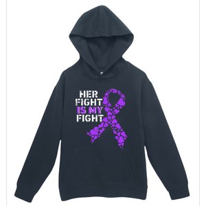 Her Fight is My Fight Pancreatic Cancer Awareness November Urban Pullover Hoodie