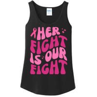 Her Fight Is Our Fight Breast Cancer Awareness Ladies Essential Tank