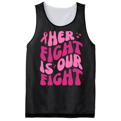 Her Fight Is Our Fight Breast Cancer Awareness Mesh Reversible Basketball Jersey Tank