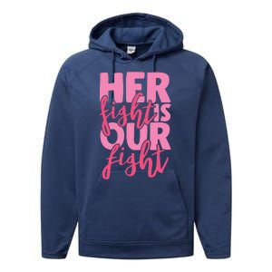 Her Fight Is Our Fight Performance Fleece Hoodie