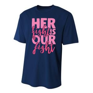 Her Fight Is Our Fight Performance Sprint T-Shirt