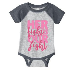 Her Fight Is Our Fight Infant Baby Jersey Bodysuit