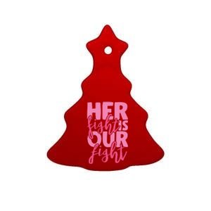 Her Fight Is Our Fight Ceramic Tree Ornament