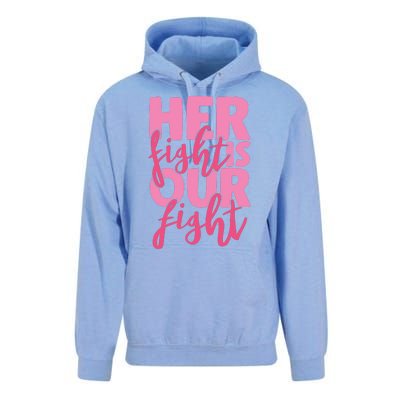 Her Fight Is Our Fight Unisex Surf Hoodie