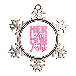 Her Fight Is Our Fight Metallic Star Ornament