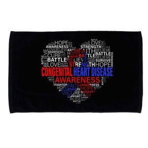 Her Fight is My Fight CHD Heart Disease Awareness Microfiber Hand Towel