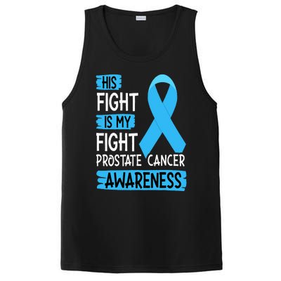 His Fight Is My Fight Prostate Cancer Awareness Support PosiCharge Competitor Tank