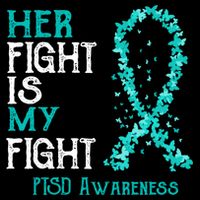 Her Fight Is My Fight Ptsd Awareness Funny Gift Backpack