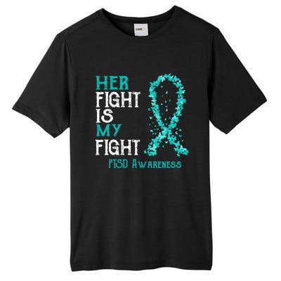 Her Fight Is My Fight Ptsd Awareness Funny Gift Tall Fusion ChromaSoft Performance T-Shirt