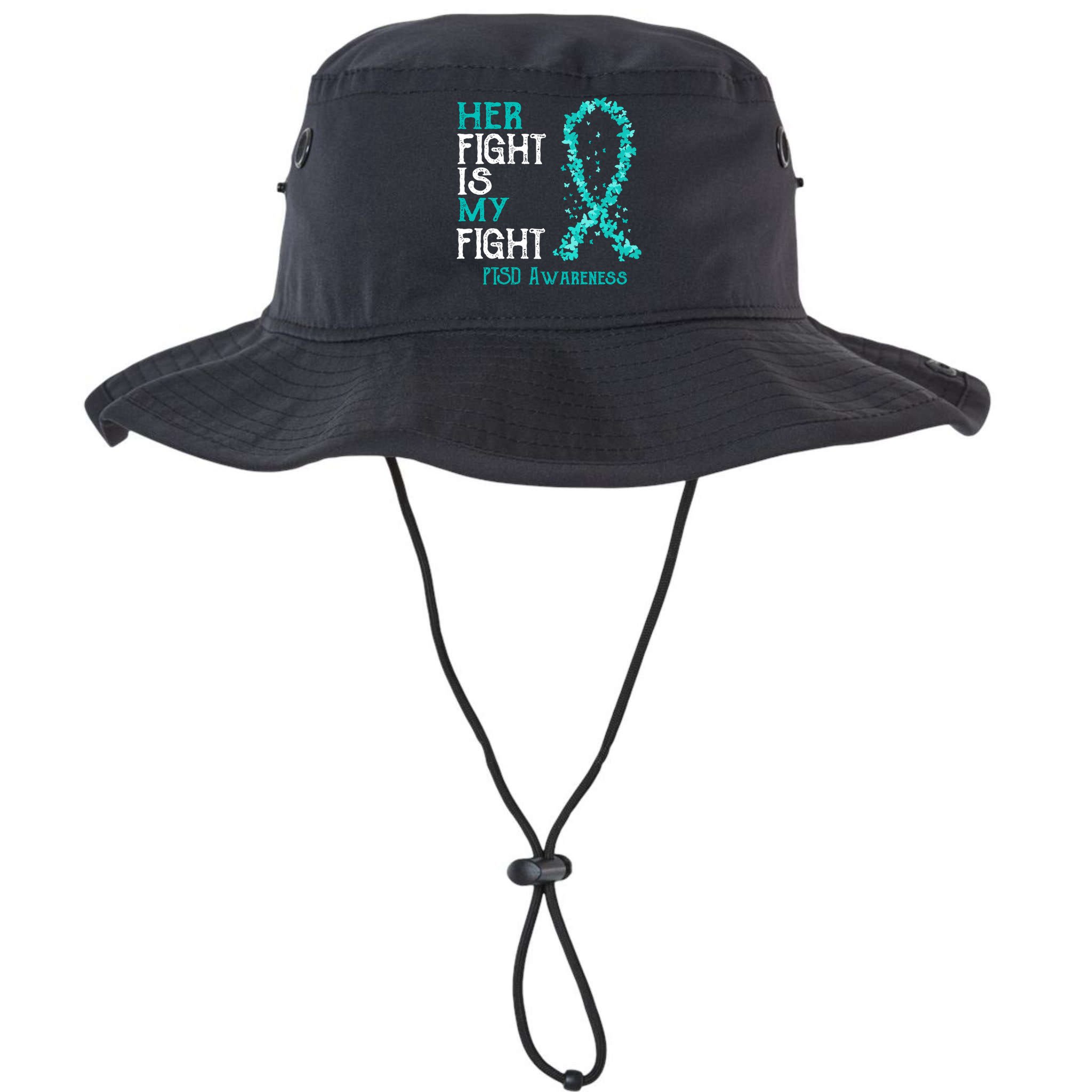 Her Fight Is My Fight Ptsd Awareness Funny Gift Bucket Hat