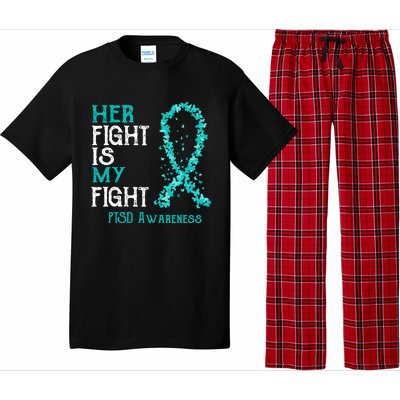 Her Fight Is My Fight Ptsd Awareness Funny Gift Pajama Set