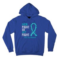 Her Fight Is My Fight Ptsd Awareness Funny Gift Hoodie