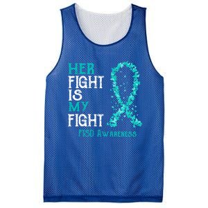 Her Fight Is My Fight Ptsd Awareness Funny Gift Mesh Reversible Basketball Jersey Tank