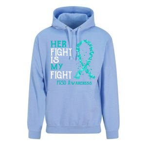 Her Fight Is My Fight Ptsd Awareness Funny Gift Unisex Surf Hoodie