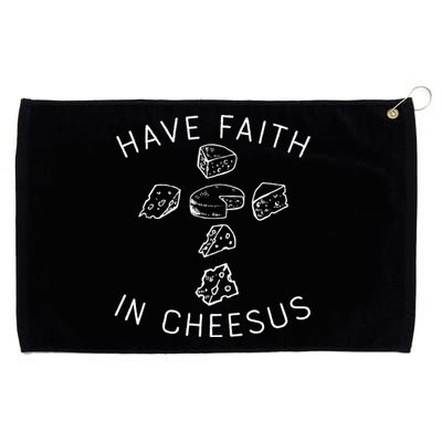 Have Faith In Cheesus Grommeted Golf Towel