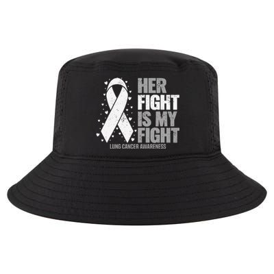 Her Fight is my Fight Lung Cancer Awareness Cool Comfort Performance Bucket Hat