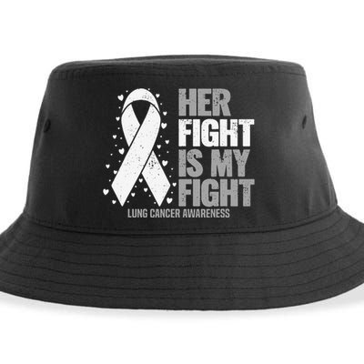 Her Fight is my Fight Lung Cancer Awareness Sustainable Bucket Hat