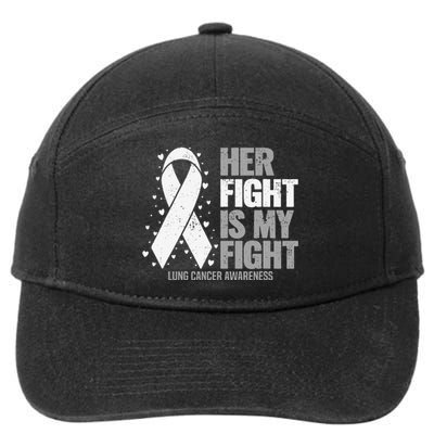 Her Fight is my Fight Lung Cancer Awareness 7-Panel Snapback Hat