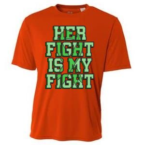 Her Fight Is My Fight Cerebral Palsy Awareness Disabled Gift Cooling Performance Crew T-Shirt