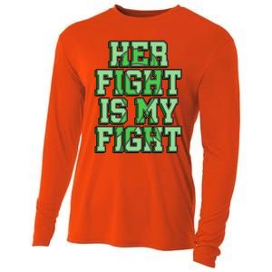 Her Fight Is My Fight Cerebral Palsy Awareness Disabled Gift Cooling Performance Long Sleeve Crew