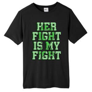 Her Fight Is My Fight Cerebral Palsy Awareness Disabled Gift Tall Fusion ChromaSoft Performance T-Shirt