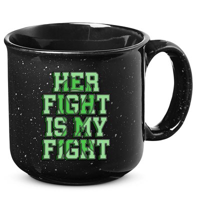 Her Fight Is My Fight Cerebral Palsy Awareness Disabled Gift 15oz Campfire Ceramic Mug