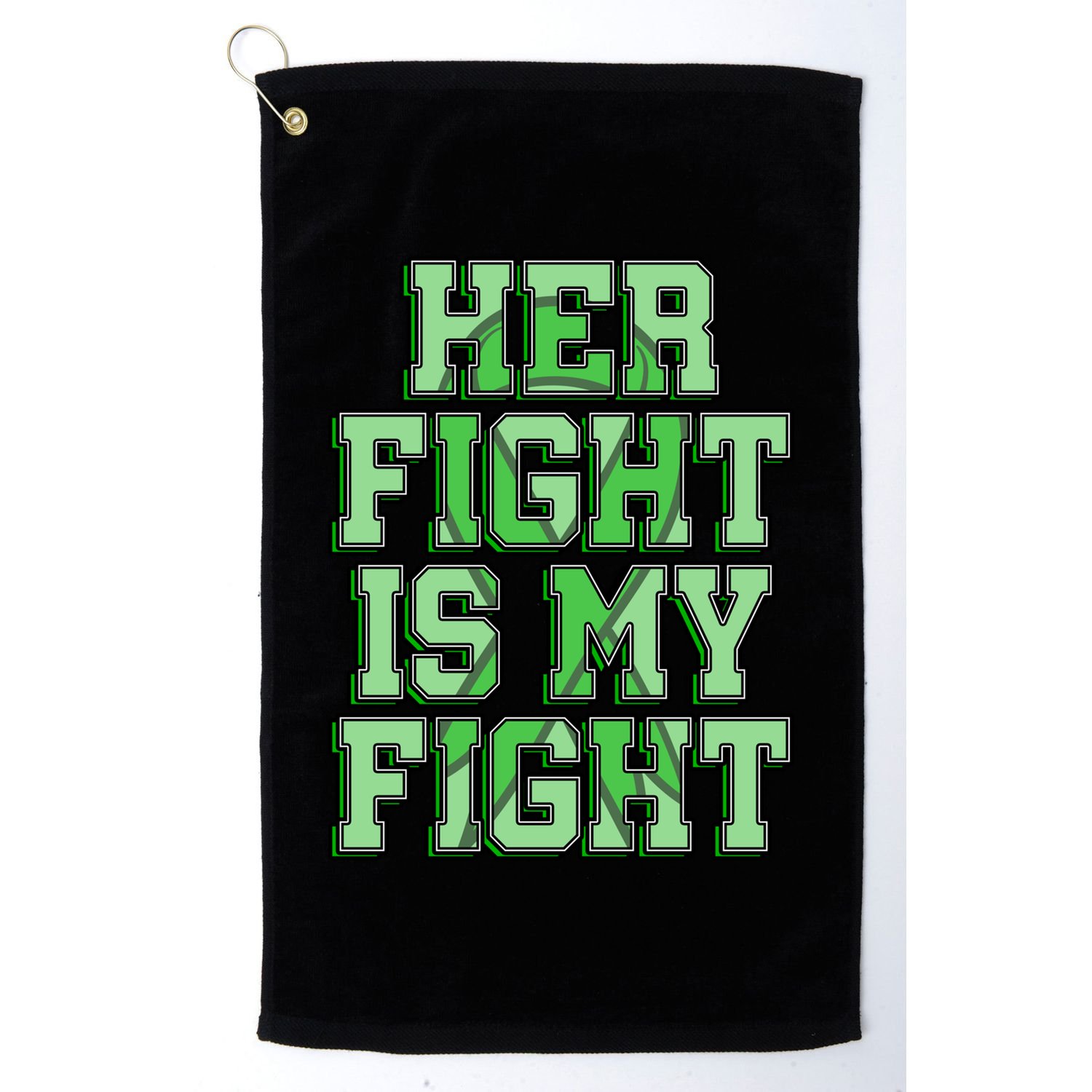 Her Fight Is My Fight Cerebral Palsy Awareness Disabled Gift Golf Towel