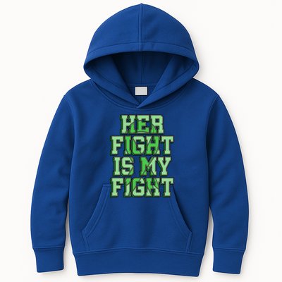 Her Fight Is My Fight Cerebral Palsy Awareness Disabled Gift Kids Hoodie