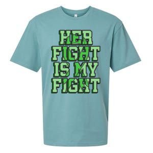 Her Fight Is My Fight Cerebral Palsy Awareness Disabled Gift Sueded Cloud Jersey T-Shirt