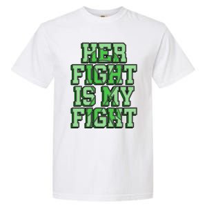 Her Fight Is My Fight Cerebral Palsy Awareness Disabled Gift Garment-Dyed Heavyweight T-Shirt