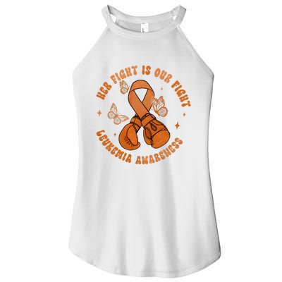 Her Fight Is Our Fight Leukemia Awareness Women’s Perfect Tri Rocker Tank