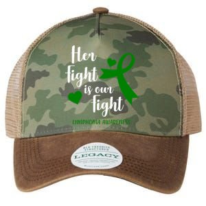 Her Fight Is Our Fight Lymphoma Awareness Legacy Tie Dye Trucker Hat