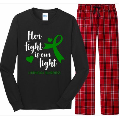 Her Fight Is Our Fight Lymphoma Awareness Long Sleeve Pajama Set