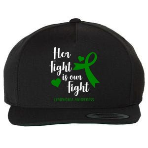 Her Fight Is Our Fight Lymphoma Awareness Wool Snapback Cap