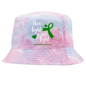 Her Fight Is Our Fight Lymphoma Awareness Tie-Dyed Bucket Hat