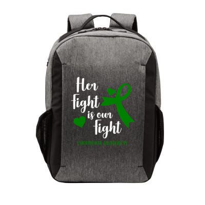 Her Fight Is Our Fight Lymphoma Awareness Vector Backpack