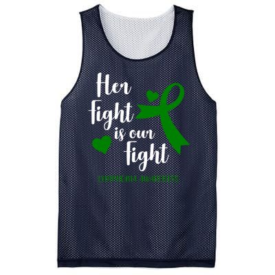 Her Fight Is Our Fight Lymphoma Awareness Mesh Reversible Basketball Jersey Tank