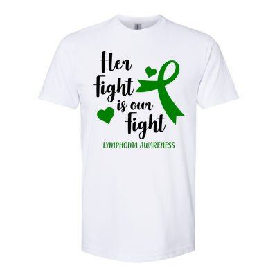 Her Fight Is Our Fight Lymphoma Awareness Softstyle® CVC T-Shirt