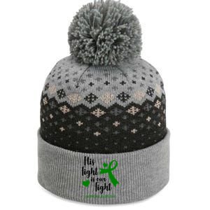 His Fight Is Our Fight Lymphoma Awareness The Baniff Cuffed Pom Beanie