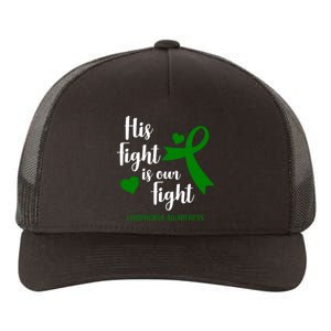 His Fight Is Our Fight Lymphoma Awareness Yupoong Adult 5-Panel Trucker Hat