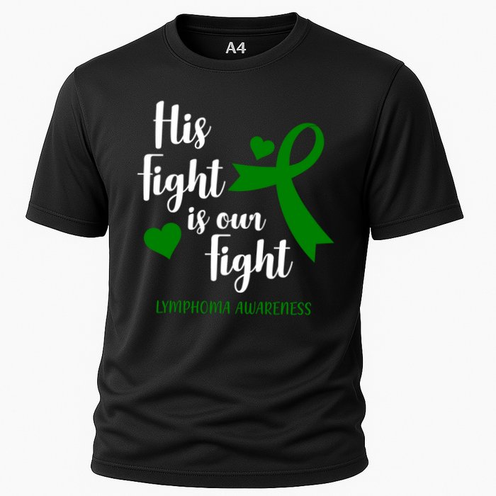 His Fight Is Our Fight Lymphoma Awareness Cooling Performance Crew T-Shirt