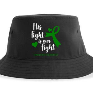 His Fight Is Our Fight Lymphoma Awareness Sustainable Bucket Hat