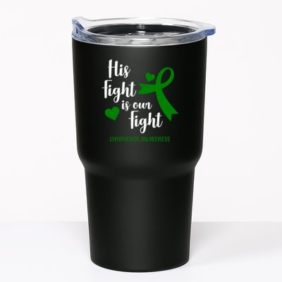 His Fight Is Our Fight Lymphoma Awareness Tumbler