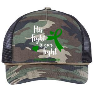 His Fight Is Our Fight Lymphoma Awareness Retro Rope Trucker Hat Cap