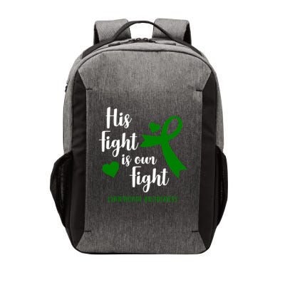 His Fight Is Our Fight Lymphoma Awareness Vector Backpack